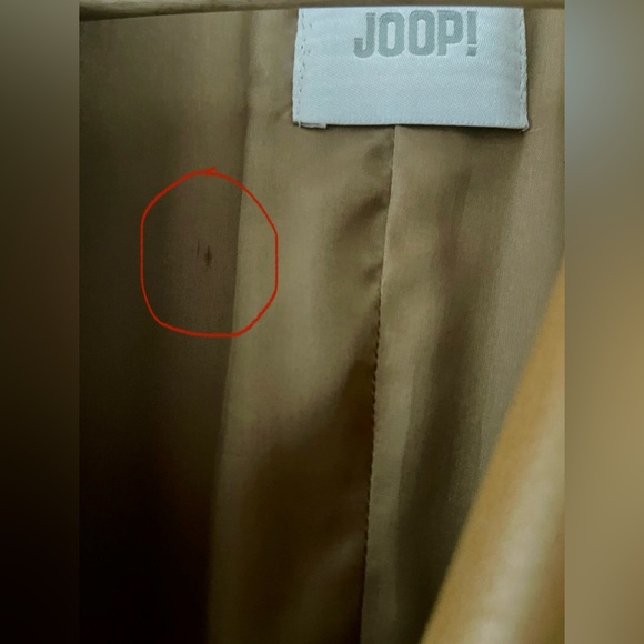 Joop! Vintage Retro Italian Leather Camel/Tan/Caramel Brown Jacket - Picture 10 of 11